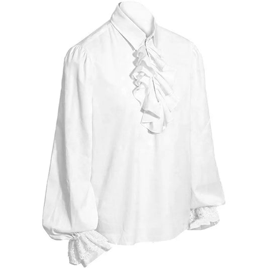 Victorian Renaissance Pirate Ruffled Sleeve Unisex Medieval Shirt