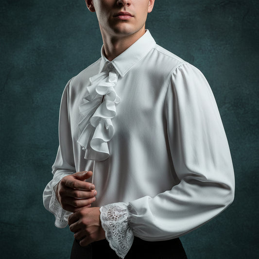 Victorian Renaissance Pirate Ruffled Sleeve Unisex Medieval Shirt