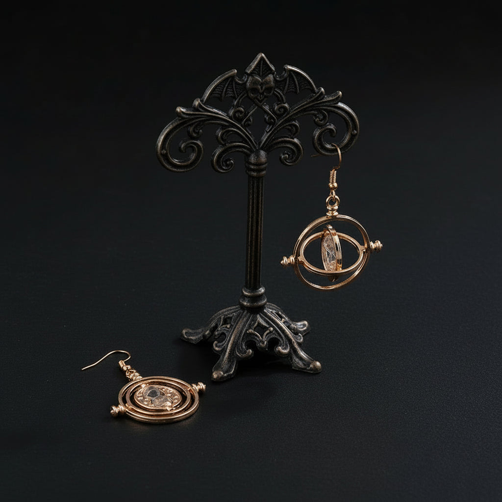 Harry Potter Prisoner of Azkaban Time Turner Hourglass Women's Earrings - Lovez Aqua© -