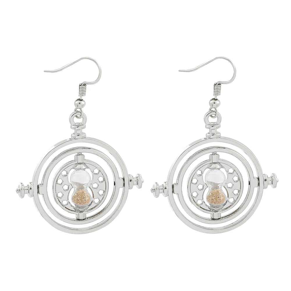 Harry Potter Prisoner of Azkaban Time Turner Hourglass Women's Earrings - Lovez Aqua© -