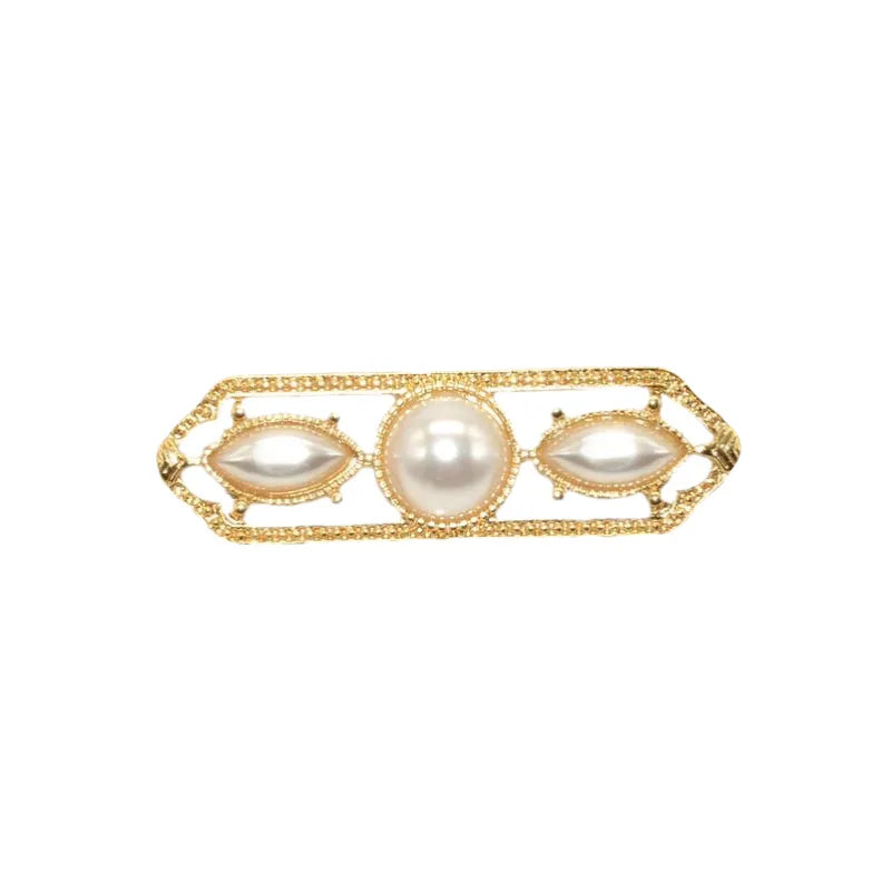 Women's Vintage Baroque Pearl & Gemstone Retro Palace Style Renaissance Brooch
