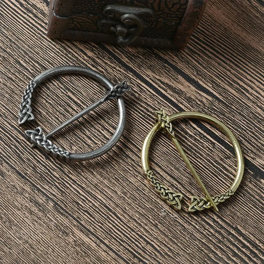 Women's Viking Celtic Knot Medieval Renaissance Shawl Pin Brooch