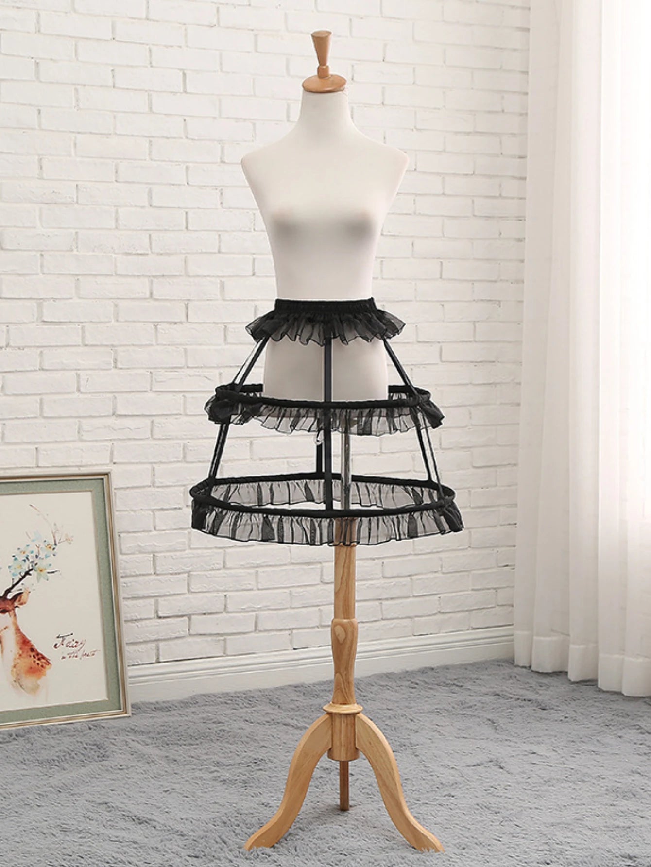 Women's Structured Hoop Bird Cage Petticoat Volumizing Underskirt