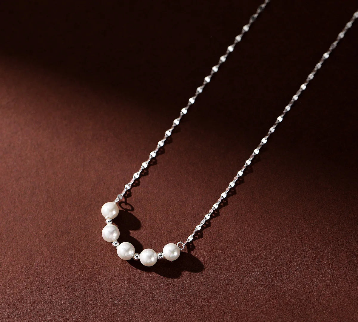 S925 Sterling Silver Women’s Vintage Pearl Necklace – Minimalist & Timeless Fine Jewelry