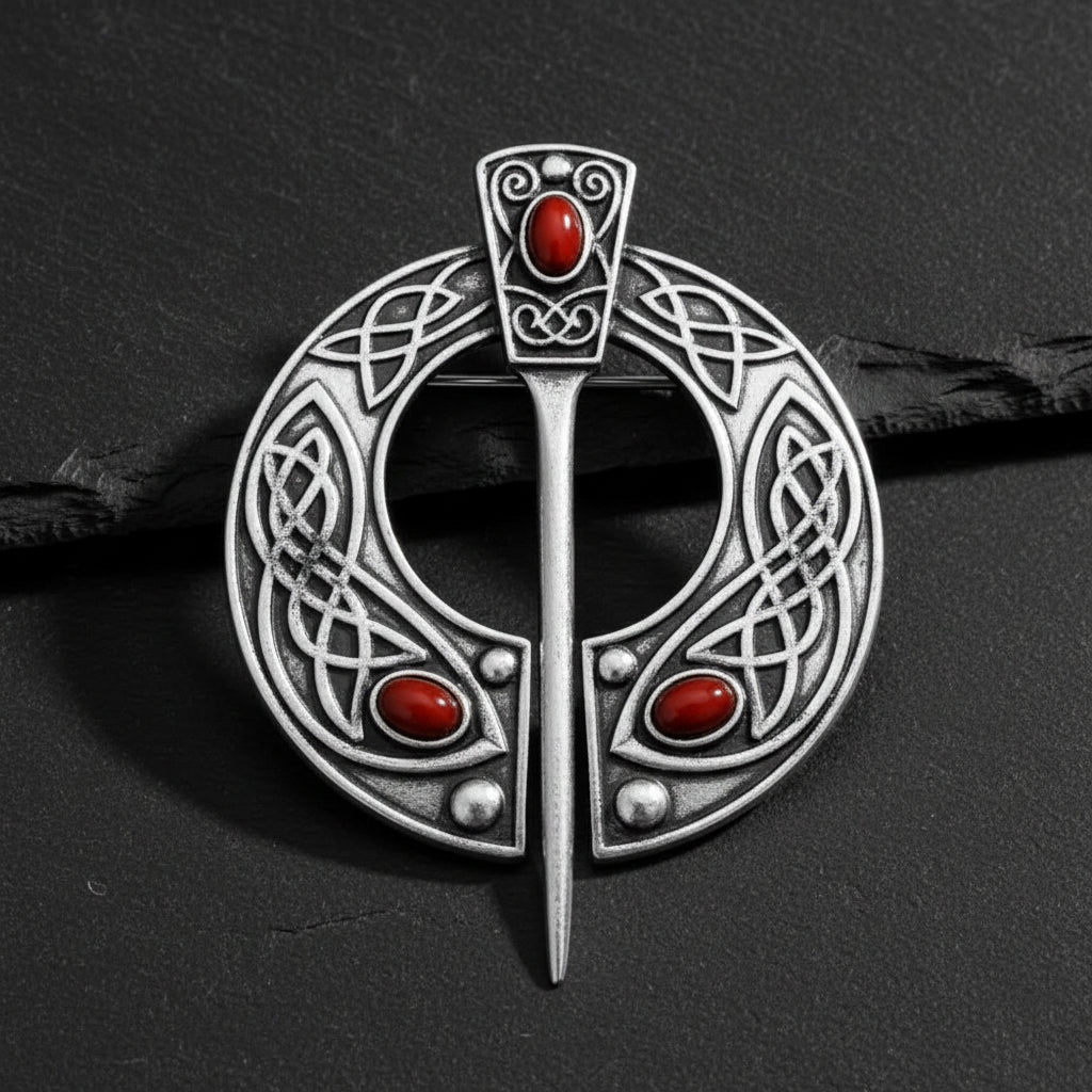 Women's Viking Celtic Knot Medieval Renaissance Shawl Pin Brooch