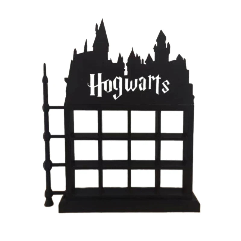 Harry Potter Funko Pop Rustic Dark Gray Wooden Collectible Figures Display Case