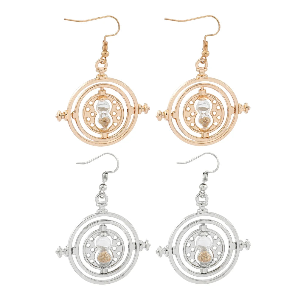 Harry Potter Prisoner of Azkaban Time Turner Hourglass Women's Earrings - Lovez Aqua© -