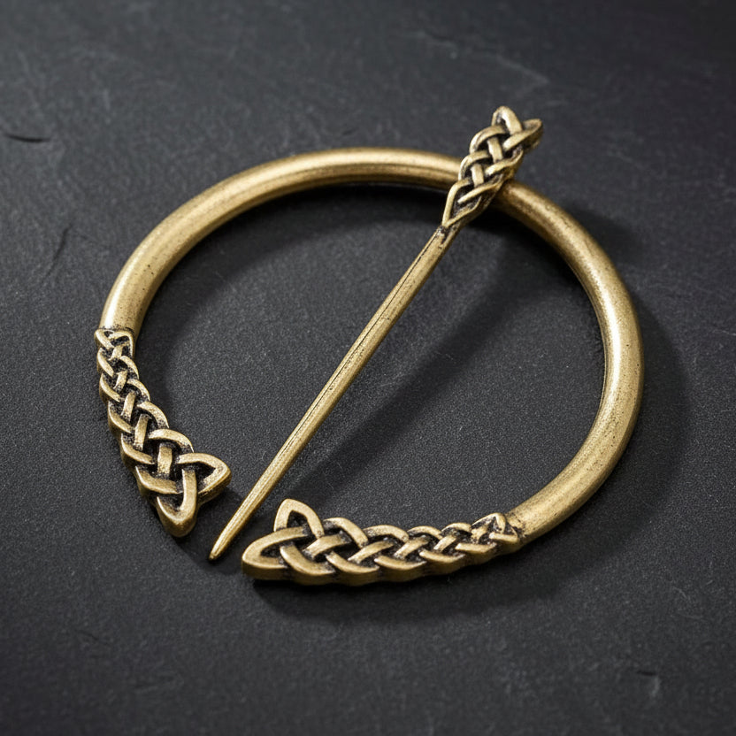 Women's Viking Celtic Knot Medieval Renaissance Shawl Pin Brooch