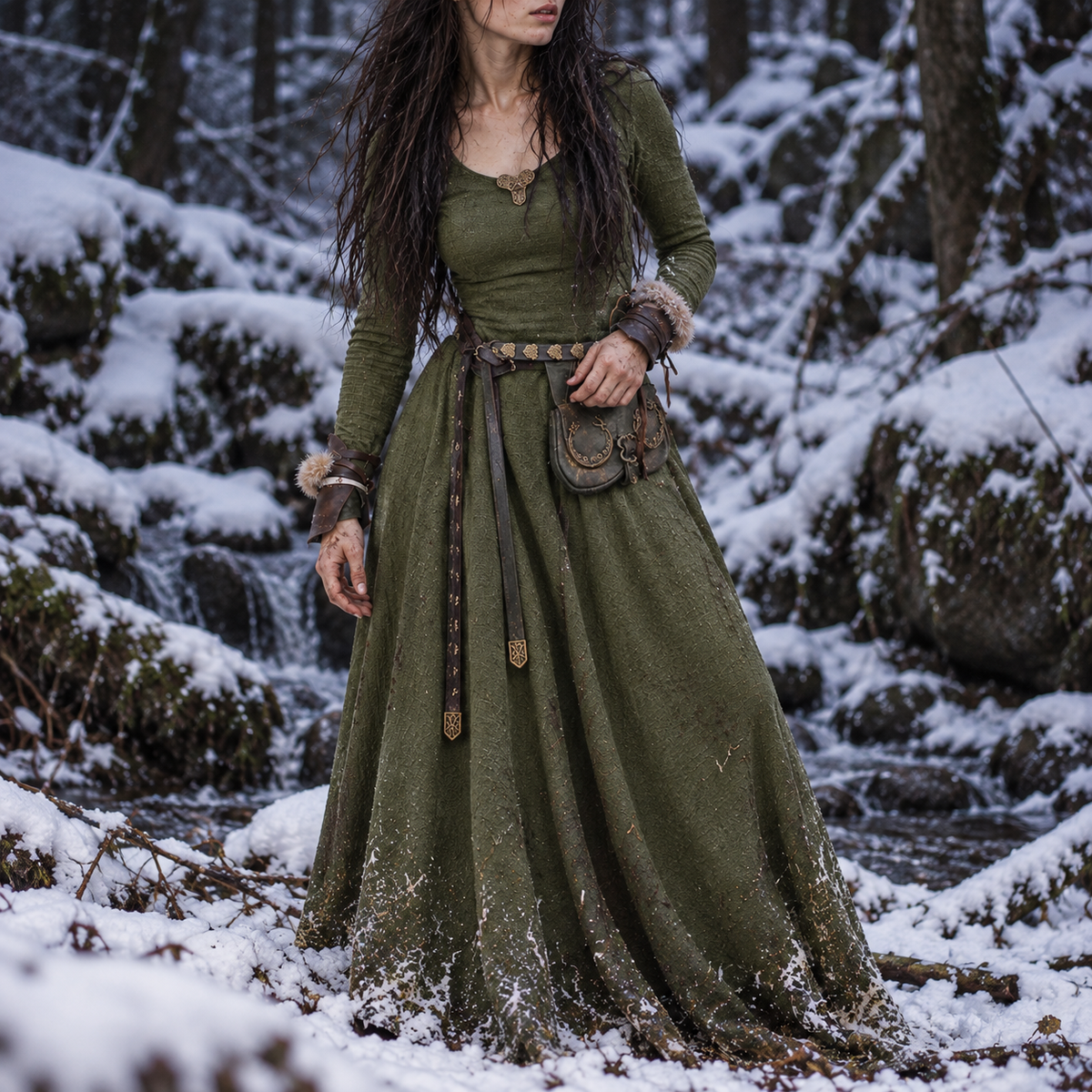 The Originals Tatia Replica Medieval Long Sleeve Maxi Dress