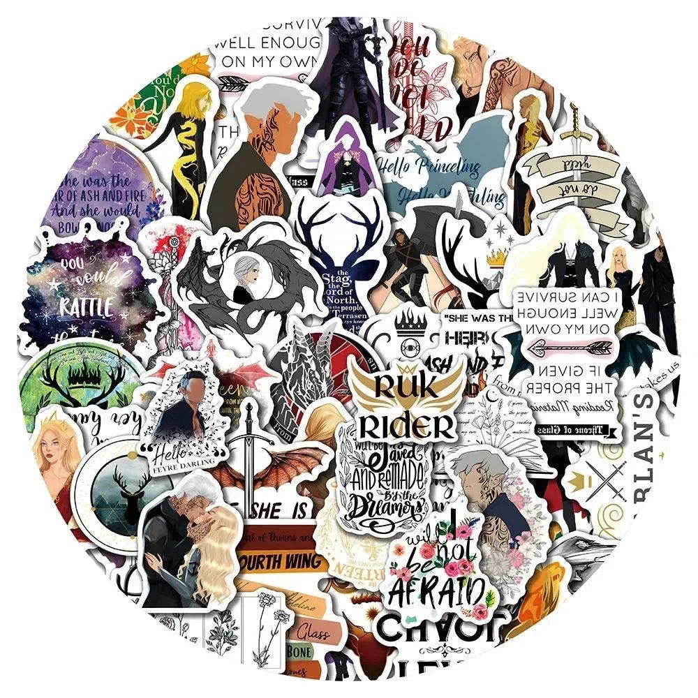 Throne of Glass Fantasy Romance Novel Stickers (10/50pcs) - Throne of Glass -