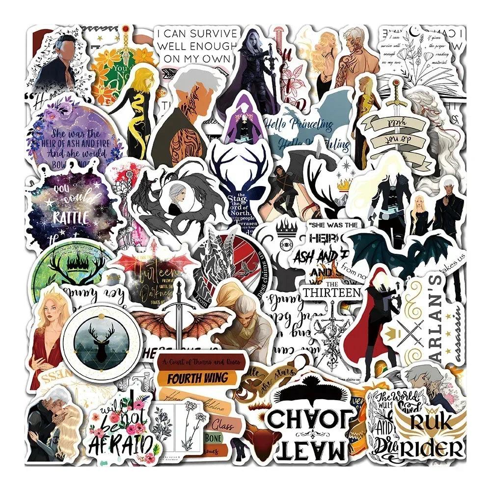 Throne of Glass Fantasy Romance Novel Stickers (10/50pcs) - Throne of Glass -