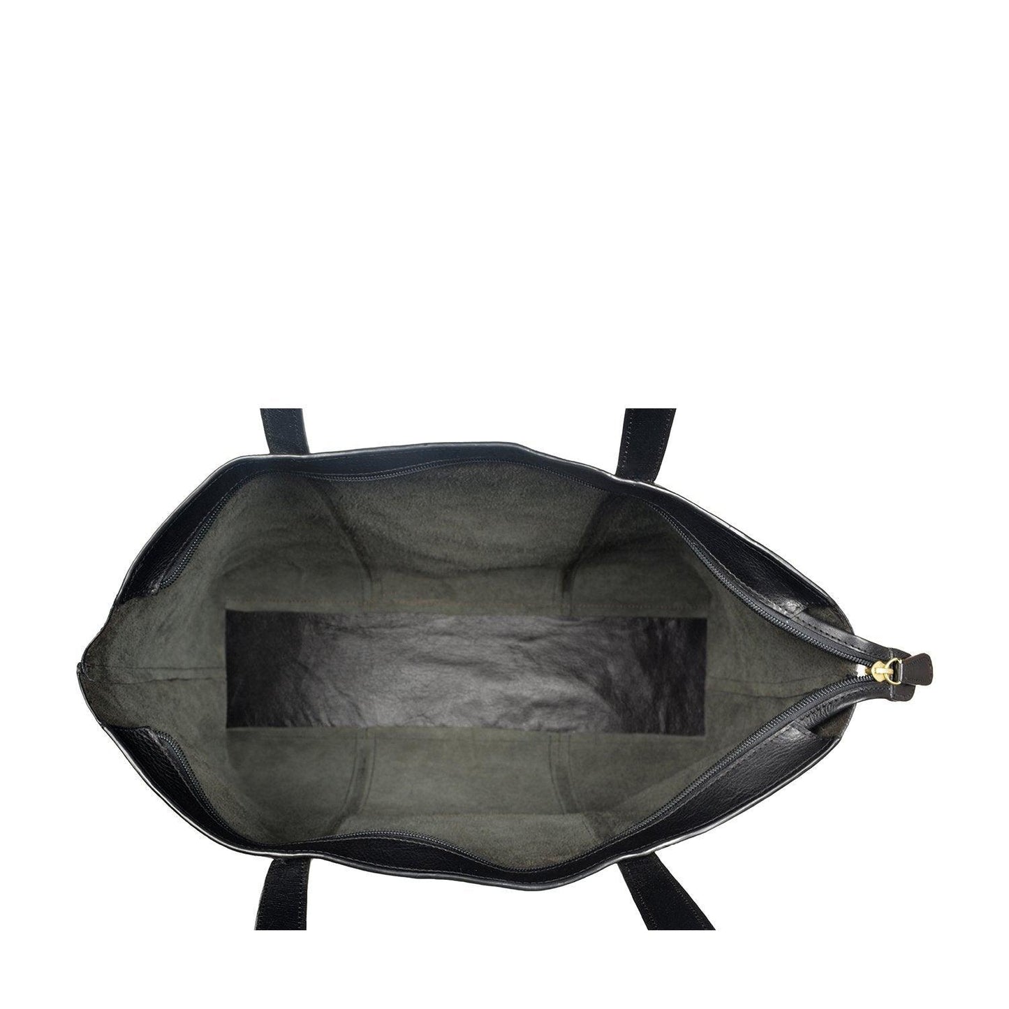 Women's Large Genuine Leather Tote Handbag with Zipper Closure - Lovez Aqua© -