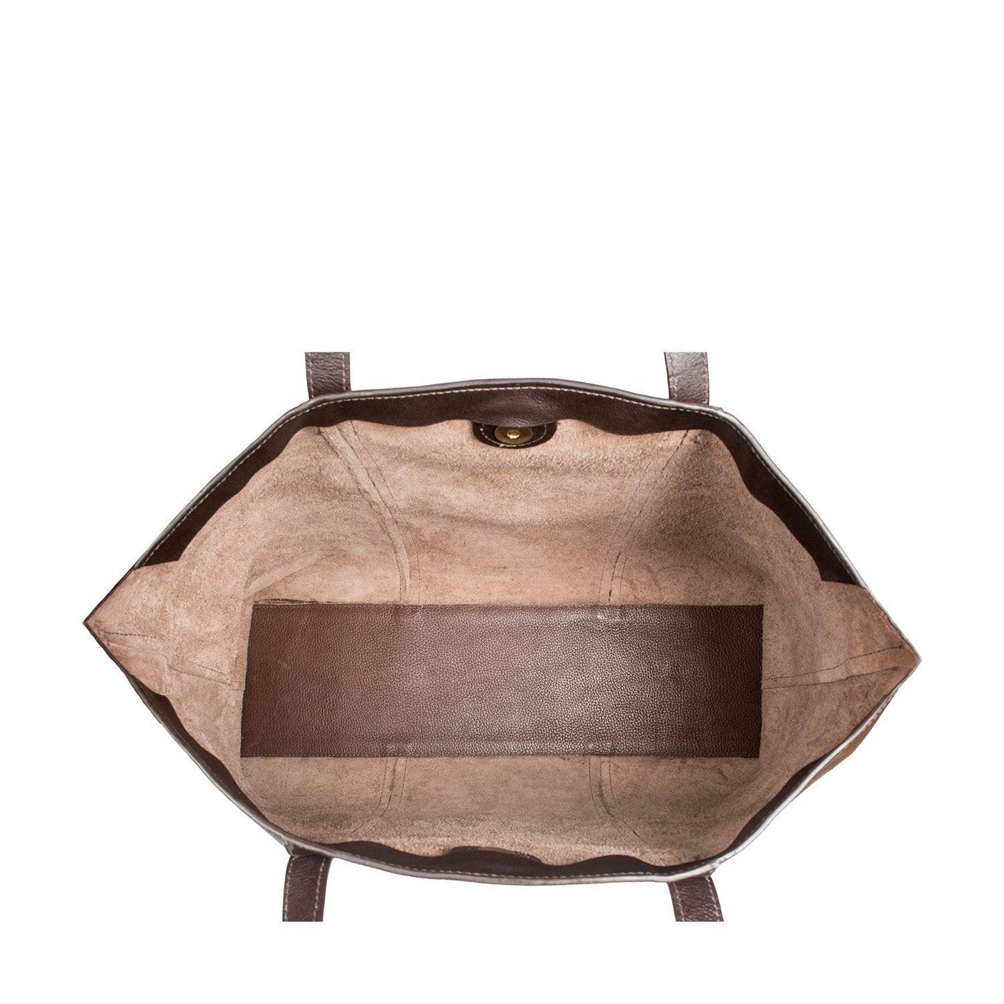 Women's Large Genuine Leather Tote Handbag with Zipper Closure - Lovez Aqua© -