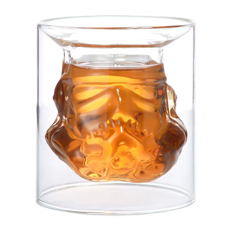 Disney Star Wars Storm Trooper Helmet Shaped Wine Decanter & Optional Glass Set - Lovez Aqua© - Glass