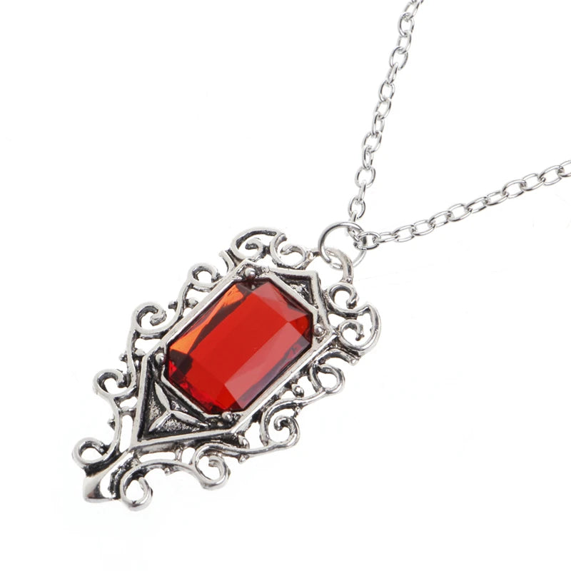 Mortal Instruments Isabelle Lightwood's Family Heirloom Ruby Pendant Necklace - The Mortal Instruments -