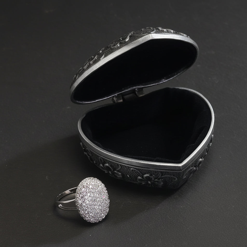Twilight Real S925 Sterling Silver Bella Swan Engagement Ring With Metal Box - Twilight -
