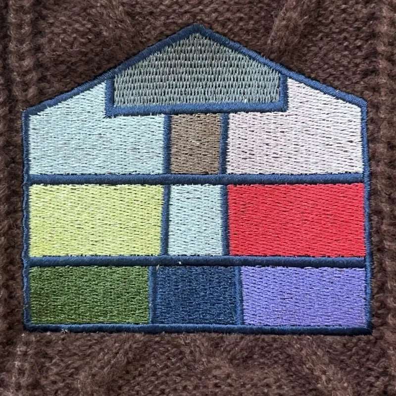 Taylor Swift Eras Tour Embroidered Wild Flowers Women's Brown Knitted Cardigan - Lovez Aqua© -