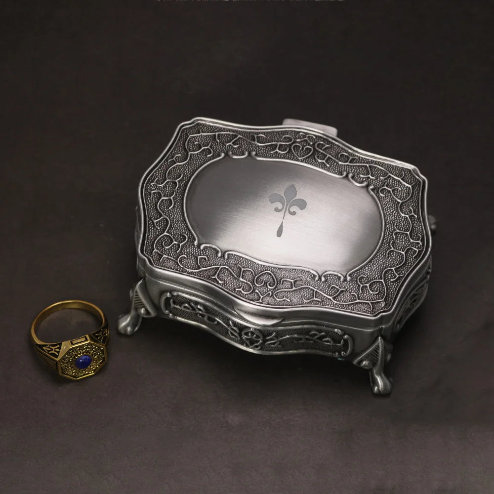 The Originals Vampire Diaries S925 Sterling Silver Klaus Mikaelson Daylight Ring - The Vampire Diaries - Gold Ring and Rectangle Box / 7