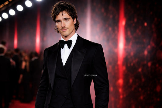 Jacob Elordi custom Bottega Veneta tuxedo 2026 Academy Awards