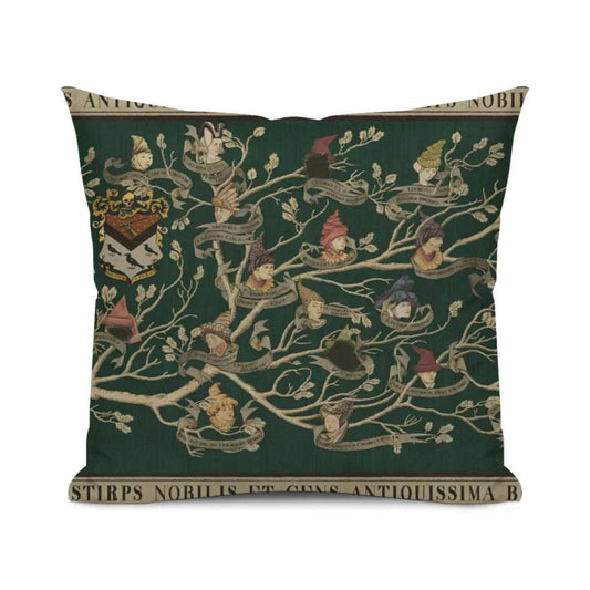 MinaLima Inspired Harry Potter Black Family Tree Tapestry Cushion Cover - Harry Potter - 25x25cm