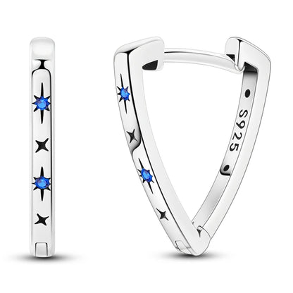 Pandora 925 Sterling Silver Two-Tone Moon, Stars & Sun Women's Earrings - Pandora - 15