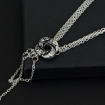 James Bond Casino Royale Vesper Lynd Silver Plated Algerian Loveknot Necklace - James Bond - 