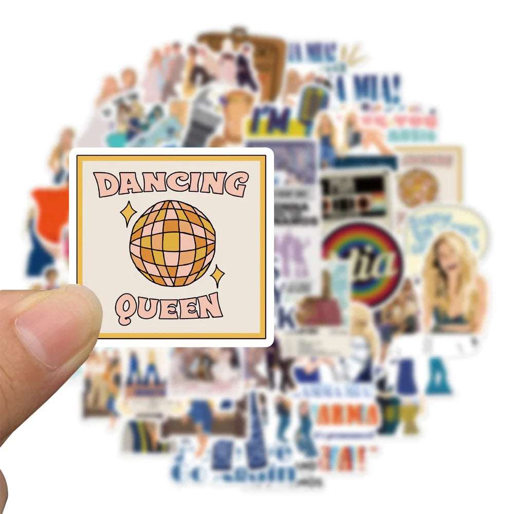 10/50pcs Musical Theater Movie Mamma Mia Waterproof Stickers - Mamma Mia - 
