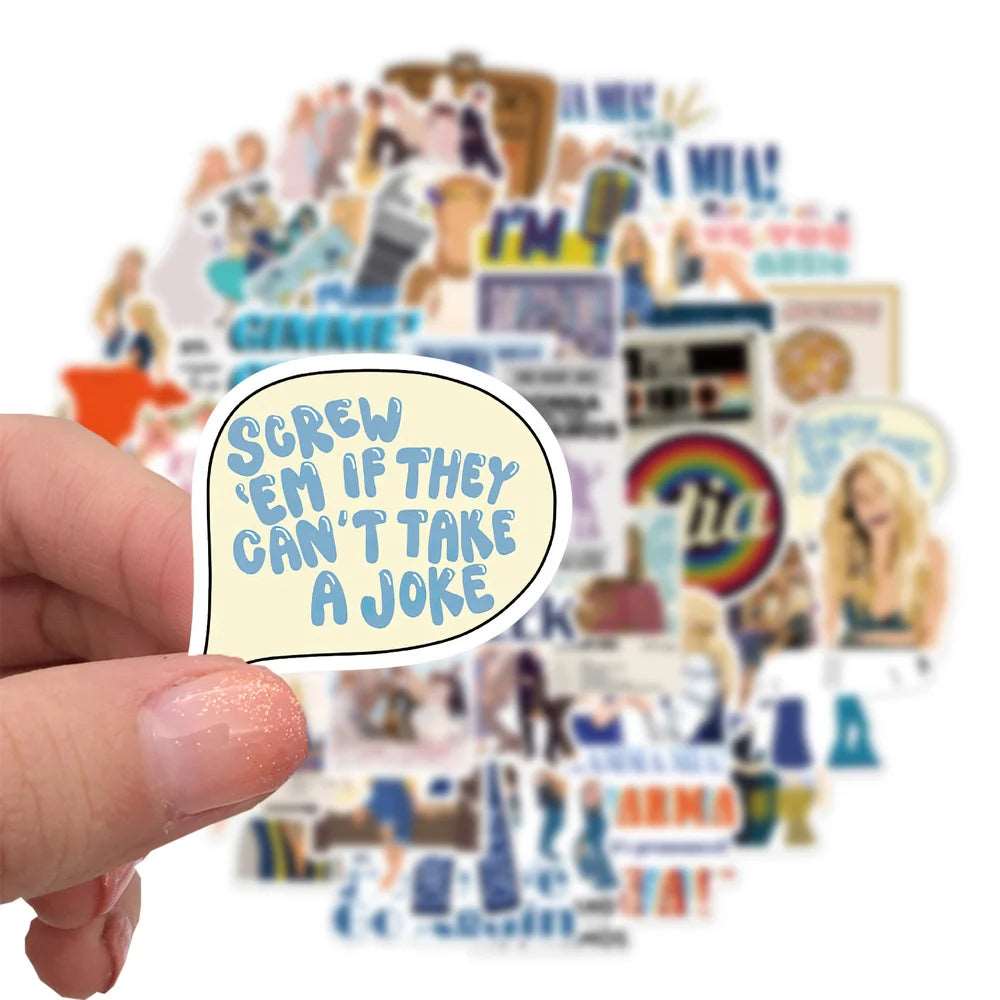 10/50pcs Musical Theater Movie Mamma Mia Waterproof Stickers - Mamma Mia - 