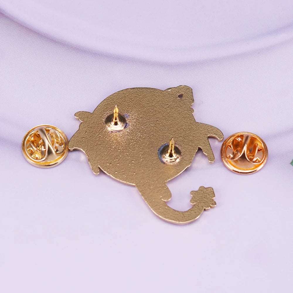 Fourth Wing Flying Dragon Sky Landscape Book Fan Enamel Brooch Pin - Fourth Wing - 