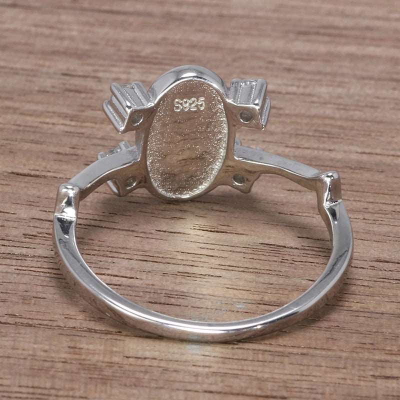 Real S925 Sterling Silver Vampire Diaries Elena Gilbert's Original Daylight Ring - The Vampire Diaries - 