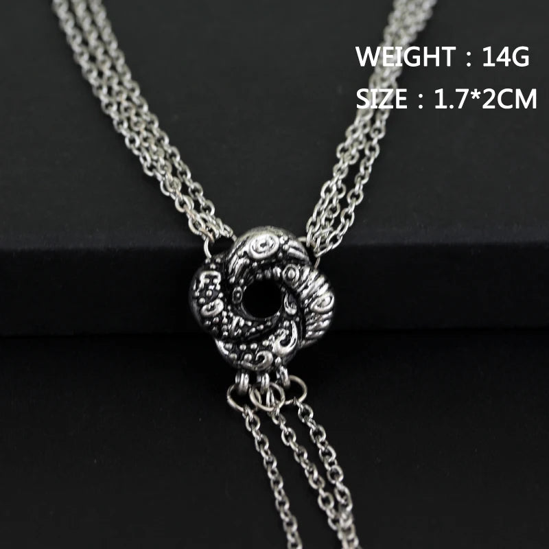 James Bond Casino Royale Vesper Lynd Silver Plated Algerian Loveknot Necklace - James Bond - 