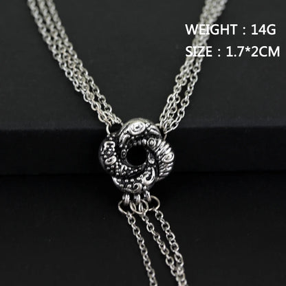 James Bond Casino Royale Vesper Lynd Silver Plated Algerian Loveknot Necklace - James Bond - 