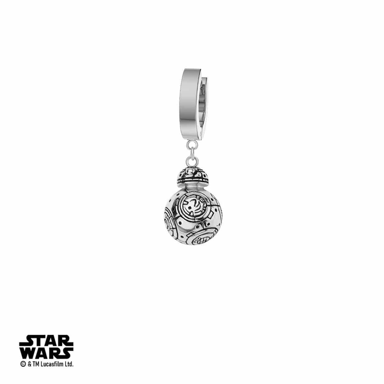 Disney's Star Wars™ BB-8 Chrome Stainless Steel Earring - Disney - Default Title