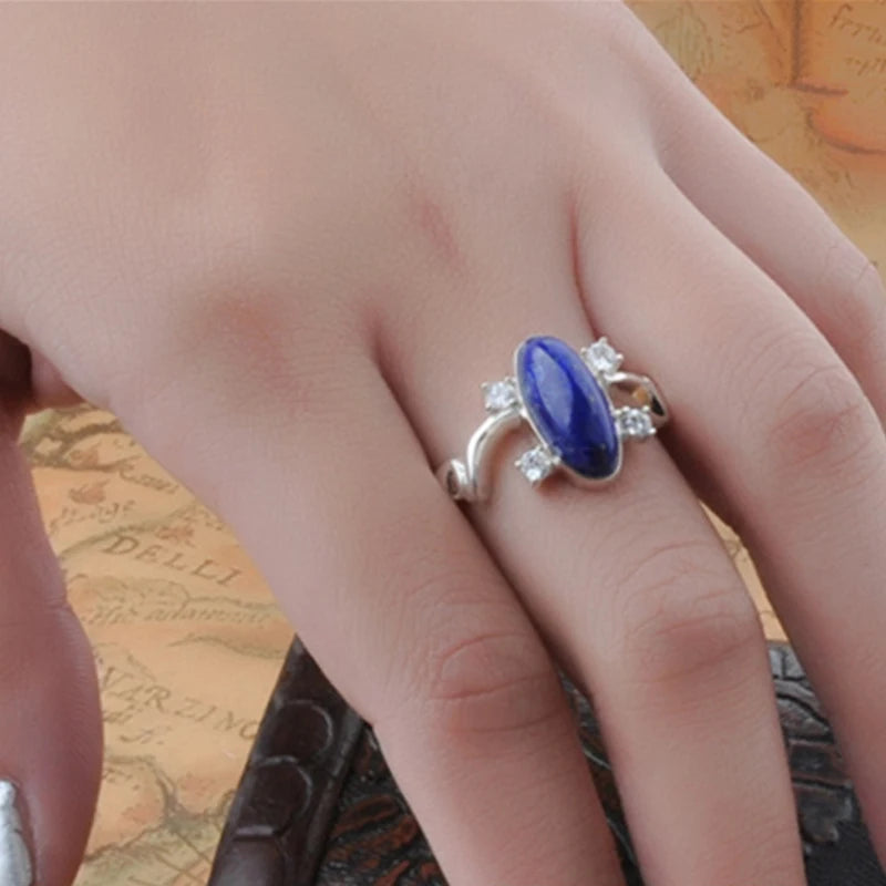 Real S925 Sterling Silver Vampire Diaries Elena Gilbert's Original Daylight Ring - The Vampire Diaries - 