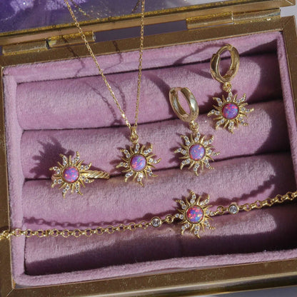 Disney's Tangled Rapunzel Golden Sun Women's Necklace, Earrings or Ring - Disney - 