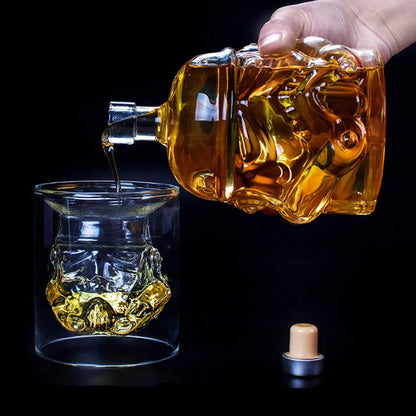Disney Star Wars Storm Trooper Helmet Shaped Wine Decanter & Optional Glass Set - Lovez Aqua© - 