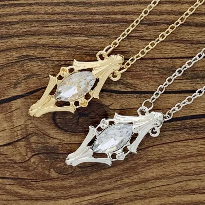 Lord of the Rings Light of Earendil Galadriel Gift Crystal Bottle Necklace - Lord of the Rings - Gold