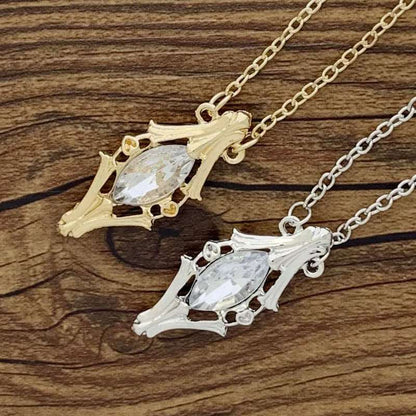 Lord of the Rings Light of Earendil Galadriel Gift Crystal Bottle Necklace - Lord of the Rings - Gold
