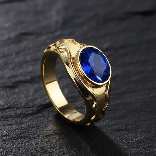 Lord of the Rings Lord Elrond's Vilya Ring of Air Sapphire Stone Ring - Lord of the Rings - 