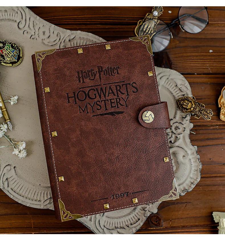 A5/B5 Harry Potter Hogwarts Houses Loose-Leaf Vintage Kraft Leather Notebook - Harry Potter - 