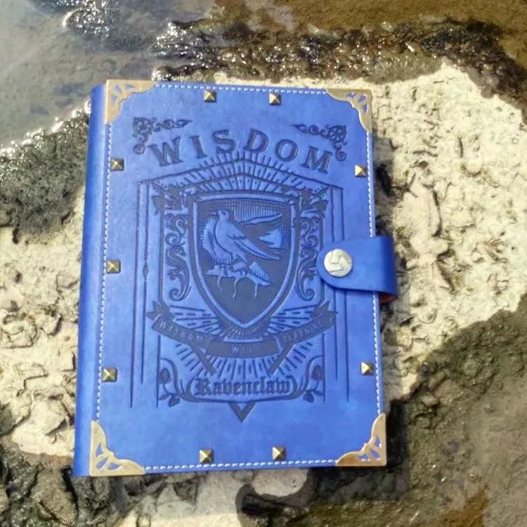A5/B5 Harry Potter Hogwarts Houses Loose-Leaf Vintage Kraft Leather Notebook - Harry Potter - Ravenclaw / A5