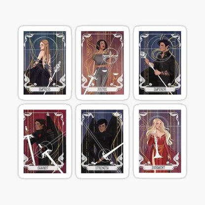 ACOTAR Night Court Character Cards Stickers (10 Pieces) - ACOTAR - S (30mm)