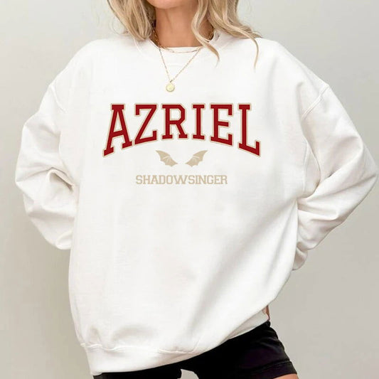 Azriel Shadowsinger ACOTAR Bat Boys Wings Women's Pullover Sweatshirt - ACOTAR - White / S