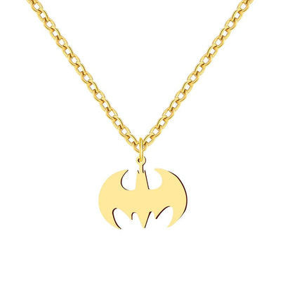 DC Comics Batman Bat Signal Stainless Steel Sweater Chain Necklace - Lovez Aqua© - 