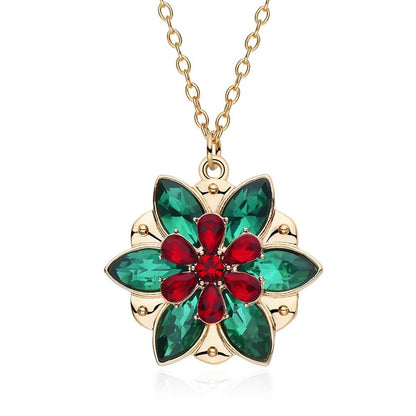 Disney's Anastasia Colorful Crystal Flower "Together In Paris" Pendant Necklace - Disney - Default Title