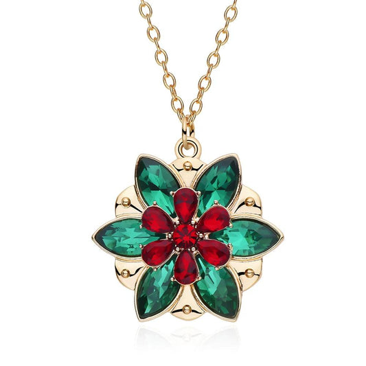 Disney's Anastasia Colorful Crystal Flower "Together In Paris" Pendant Necklace - Disney - Default Title