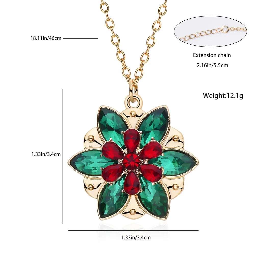 Disney's Anastasia Colorful Crystal Flower "Together In Paris" Pendant Necklace - Disney - 