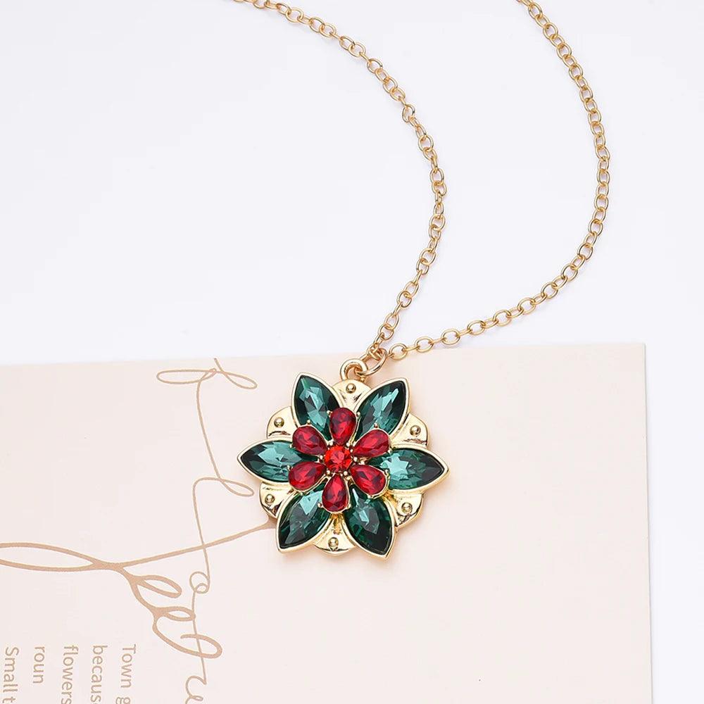 Disney's Anastasia Colorful Crystal Flower "Together In Paris" Pendant Necklace - Disney - 