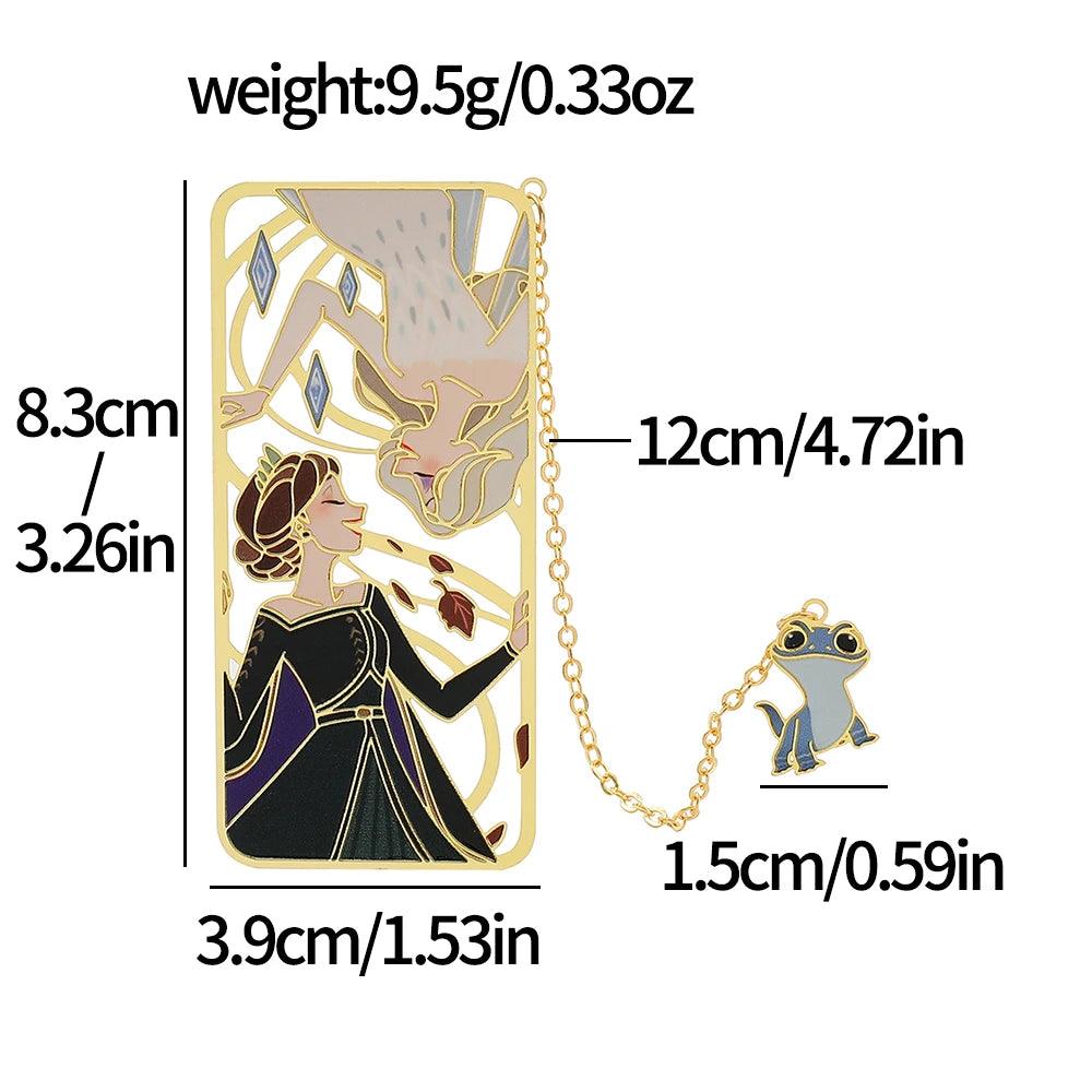 Disney's Frozen Anna & Elsa Metal Hollow Cutout Bookmark - Disney - 