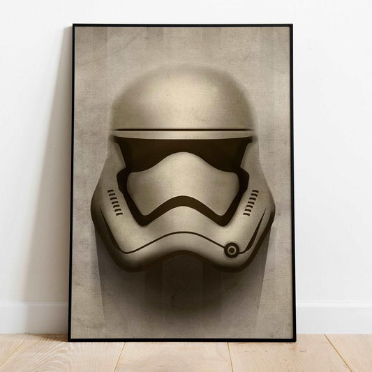 Disney's Star Wars Stormtrooper Helmet Abstract Art Print Poster - Disney - 
